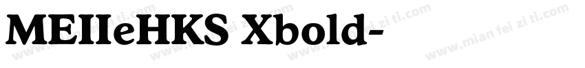 MEIIeHKS Xbold字体转换